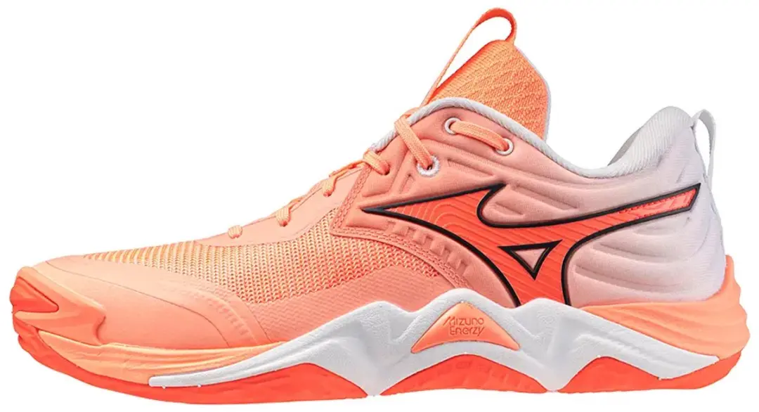 Mizuno Wave Momentum Elite Indoor Schoenen - 42.5 - Flamingo Koraal/Lava Oranje/Wit