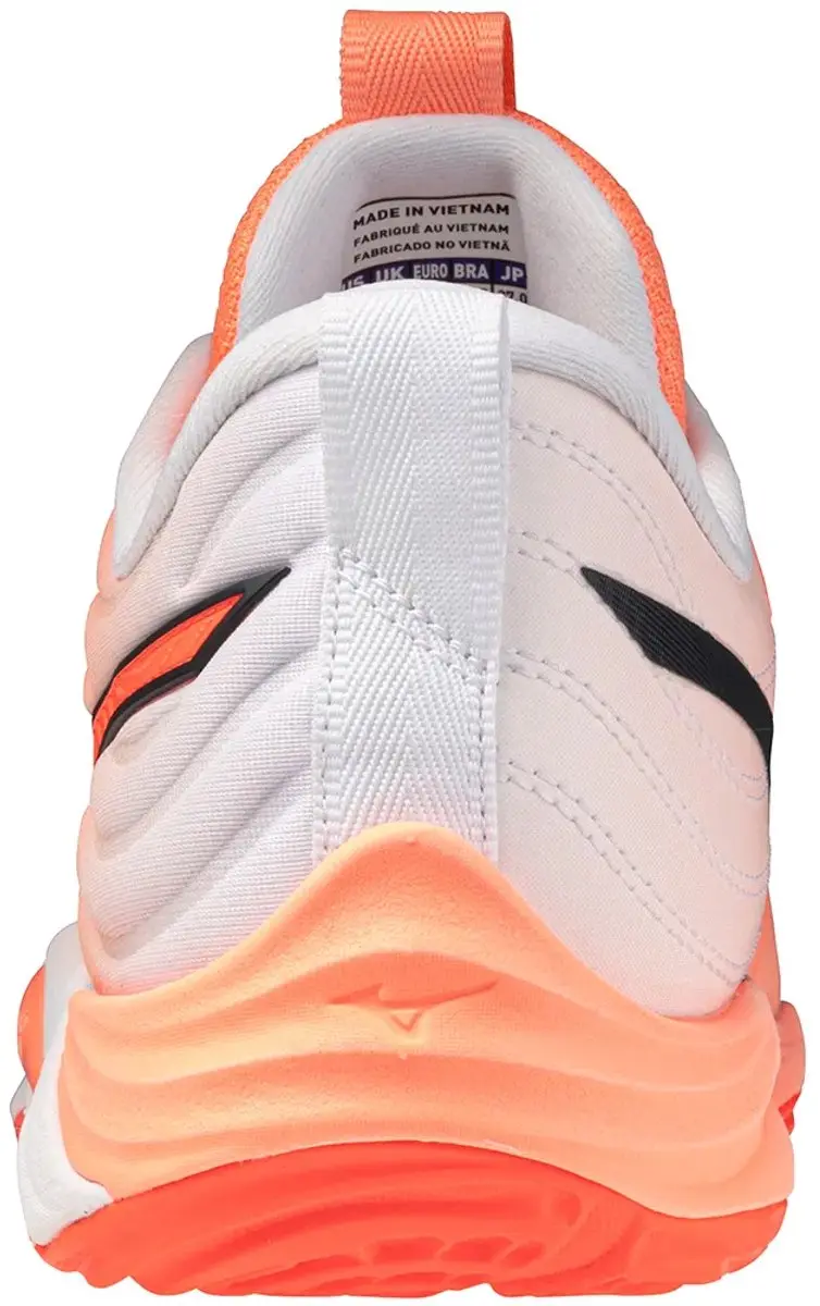 Mizuno Wave Momentum Elite Indoor Schoenen - 42.5 - Flamingo Koraal/Lava Oranje/Wit