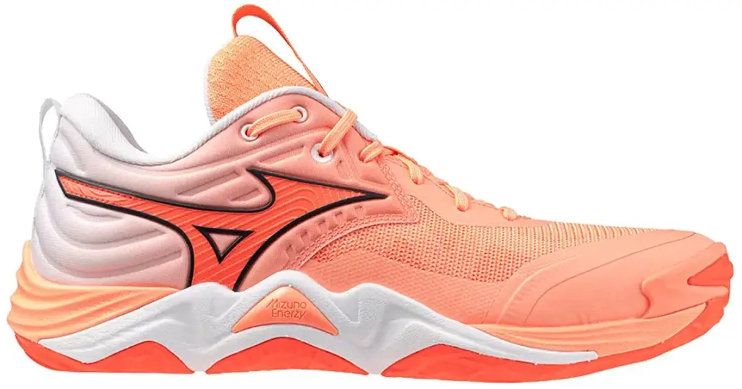Mizuno Wave Momentum Elite Indoor Schoenen - 42.5 - Flamingo Koraal/Lava Oranje/Wit