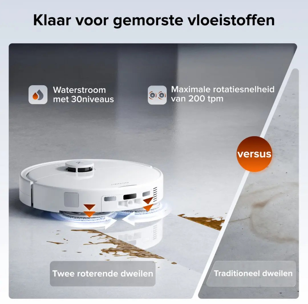 Roborock Qrevo 2 Pro Robotstofzuiger - 25.000 Pa - Wit