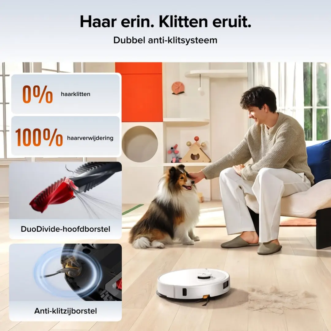 Roborock Qrevo 2 Pro Robotstofzuiger - 25.000 Pa - Wit - afbeelding 6 van 6