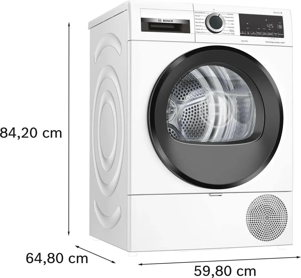 Bosch WQG233DKPL Warmtepompdroger 8 kg - Wit