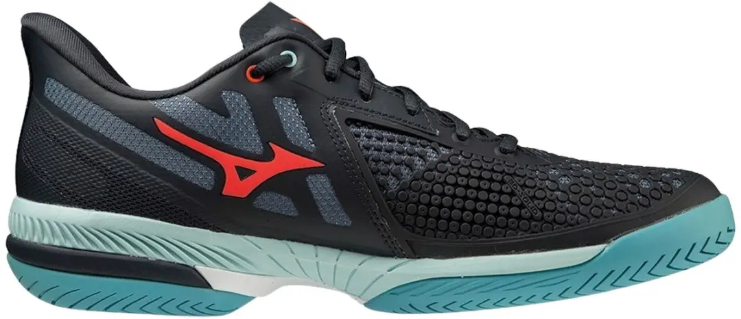 Mizuno Wave Exceed Tour 5 AC Tennisschoenen 44 - Zwart/Blauw/Rood