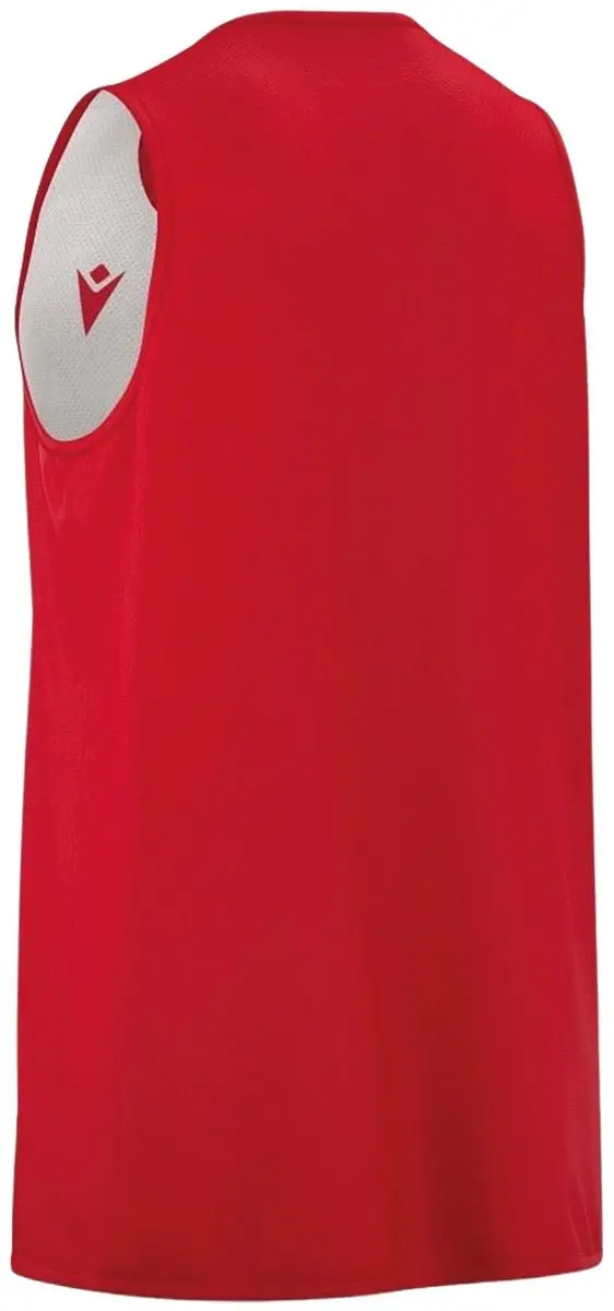 Macron X500 Reversible Basketbalshirt Heren - XXL - Rood/Wit