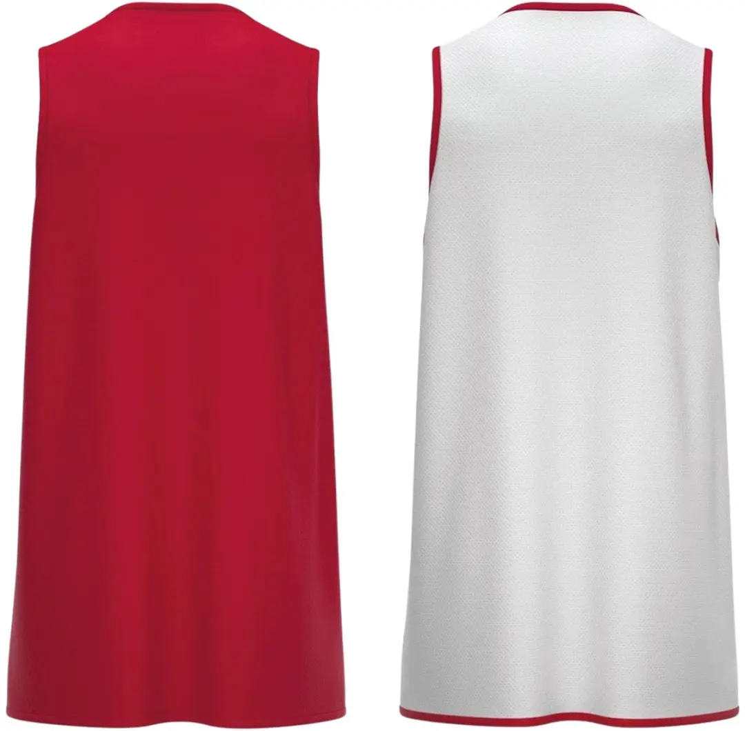 Macron X500 Reversible Basketbalshirt Heren - XXL - Rood/Wit - afbeelding 6 van 6