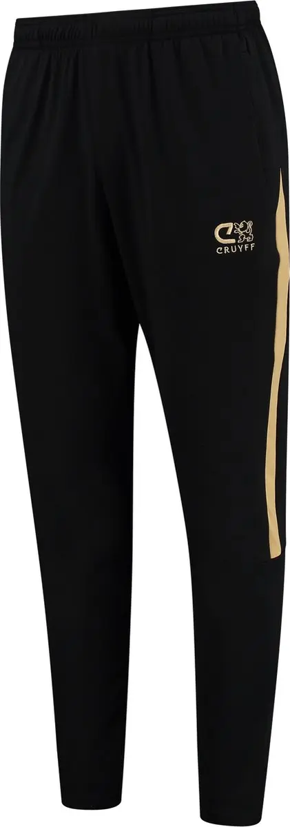 Cruyff Turn Tech Trainingsbroek M - Zwart/Goud