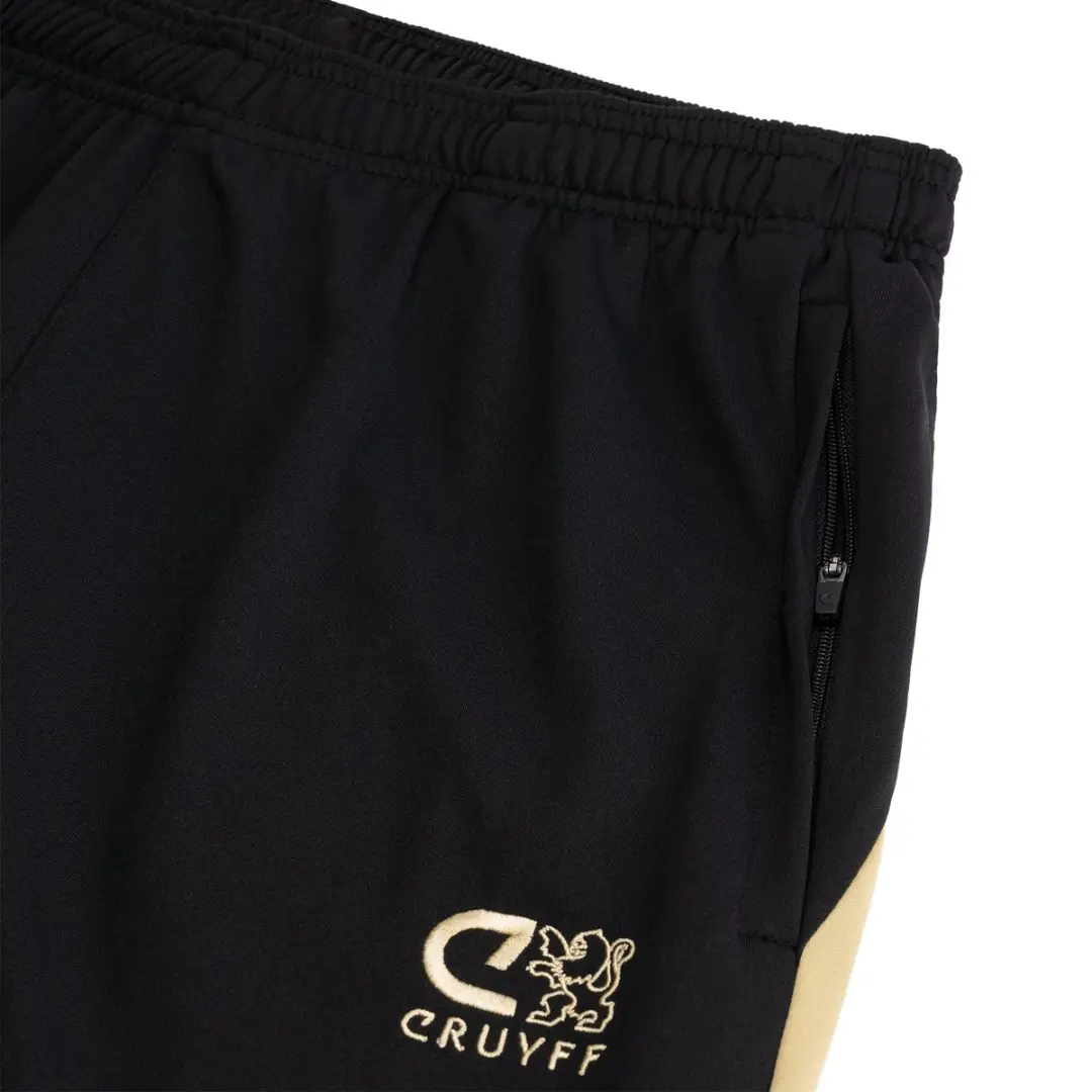 Cruyff Turn Tech Trainingsbroek M - Zwart/Goud