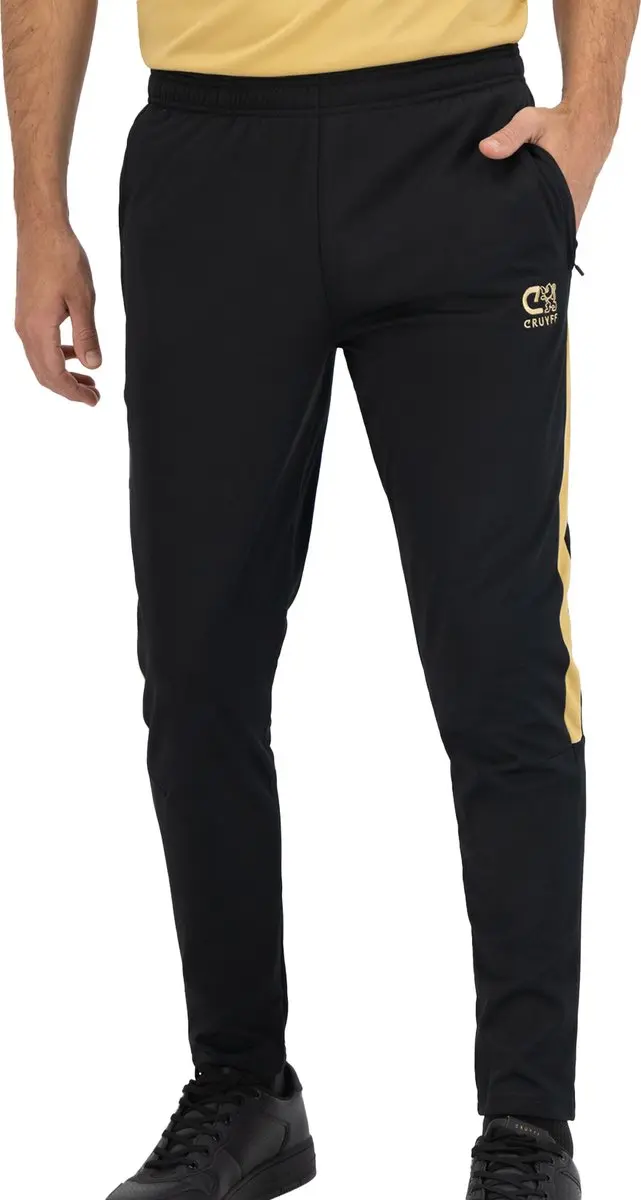Cruyff Turn Tech Trainingsbroek M - Zwart/Goud