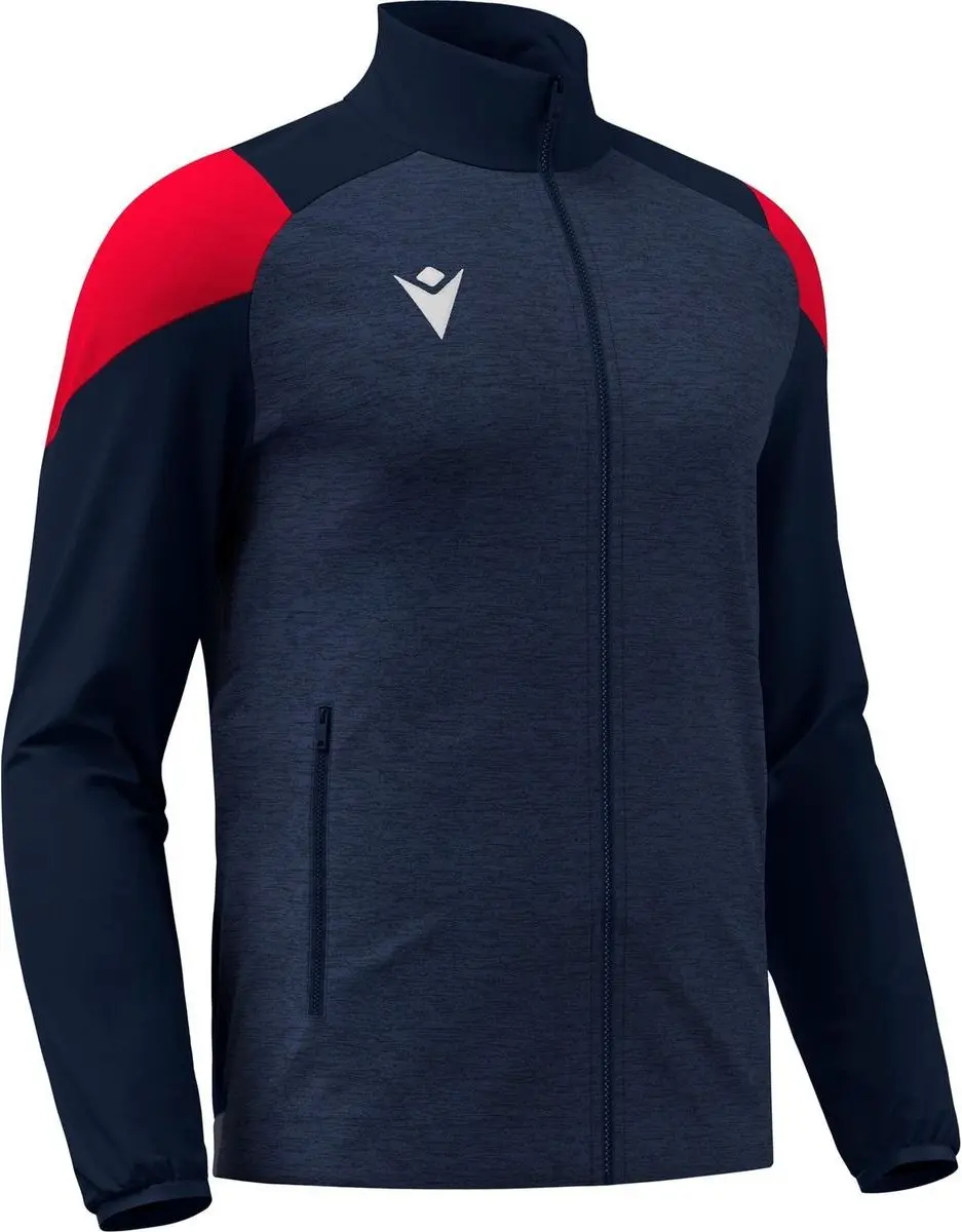Macron Glory Vanir Top Full Zip Kinderen - Marine/Rood 7-8Y