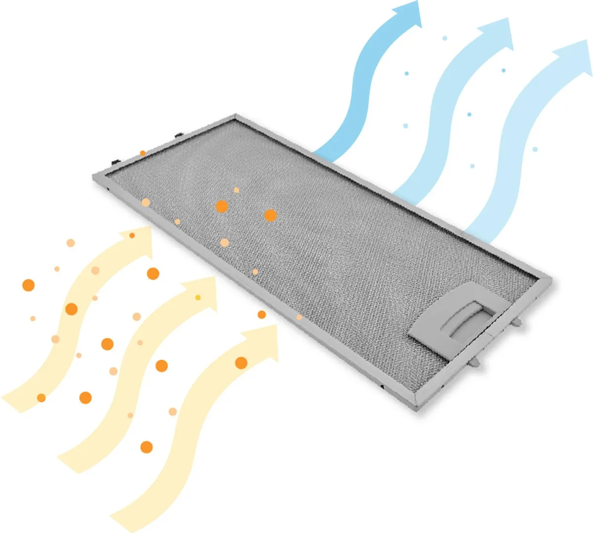 Bosch Metaalfilter 435204 350x165mm - Zilver