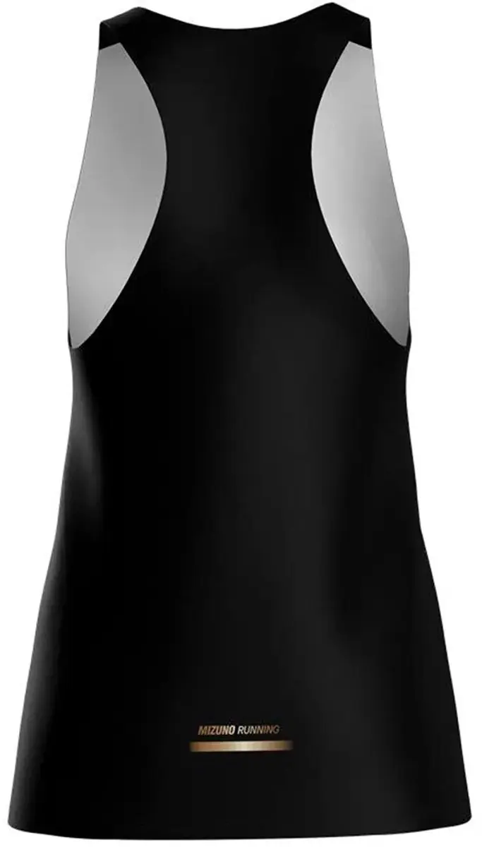 Mizuno Active Dryaeroflow Graphic Mouwloos T-shirt - Taniori Zwart M