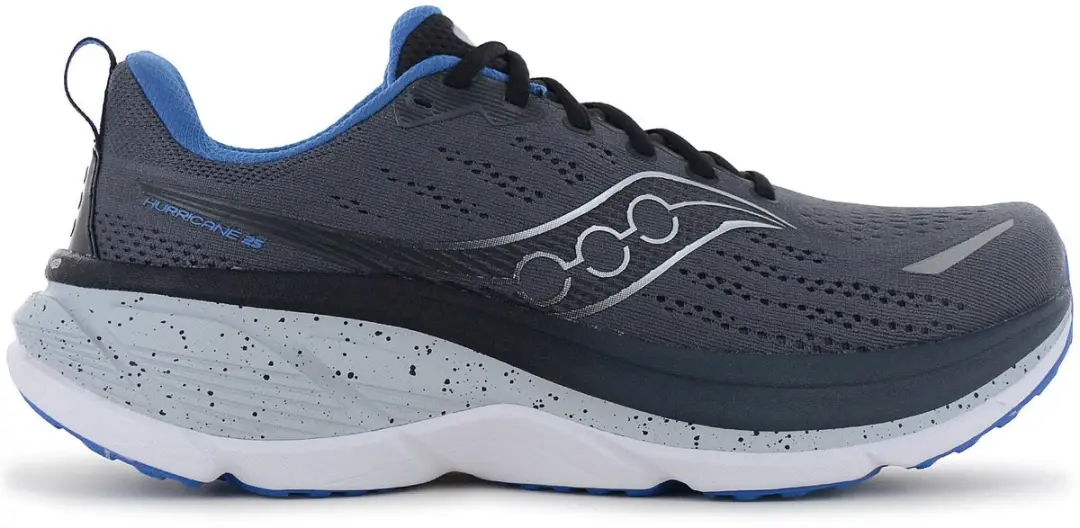 Saucony Hurricane 25 Hardloopschoenen Heren 43 - Donkergrijs/Wit
