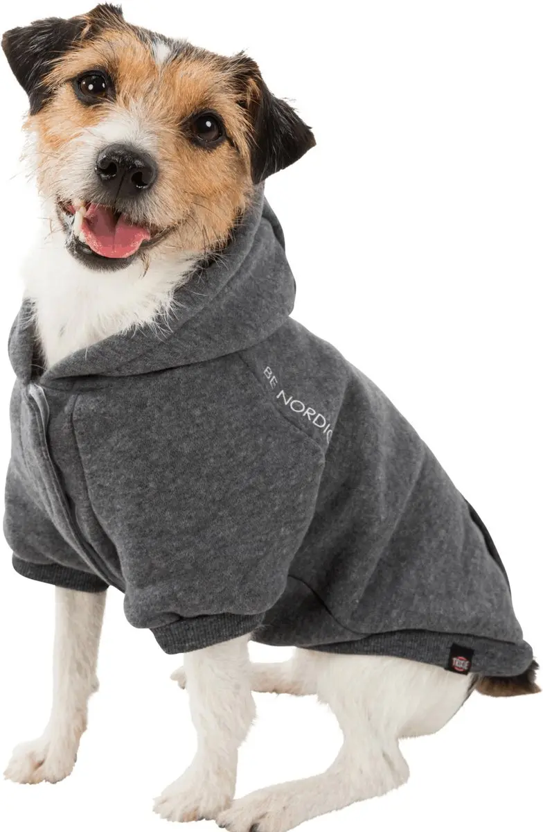 Trixie Be Nordic Hoodie Flensburg Hondentrui - Grijs 62cm - afbeelding 5 van 6