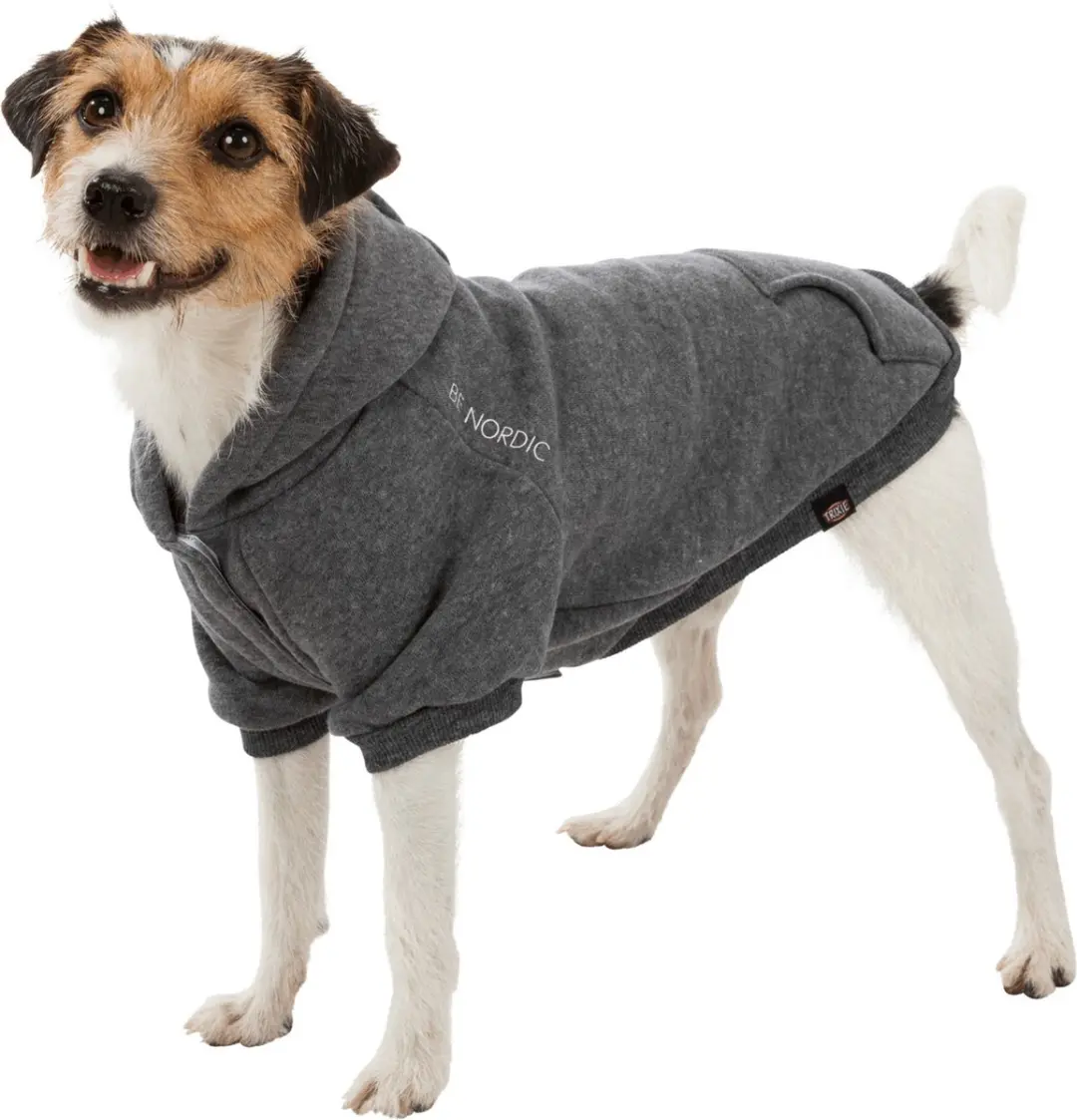 Trixie Be Nordic Hoodie Flensburg Hondentrui - Grijs 62cm - afbeelding 4 van 6