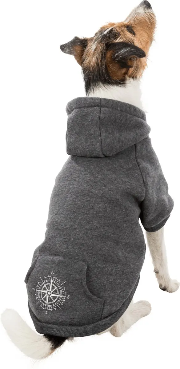 Trixie Be Nordic Hoodie Flensburg Hondentrui - Grijs 62cm - afbeelding 6 van 6