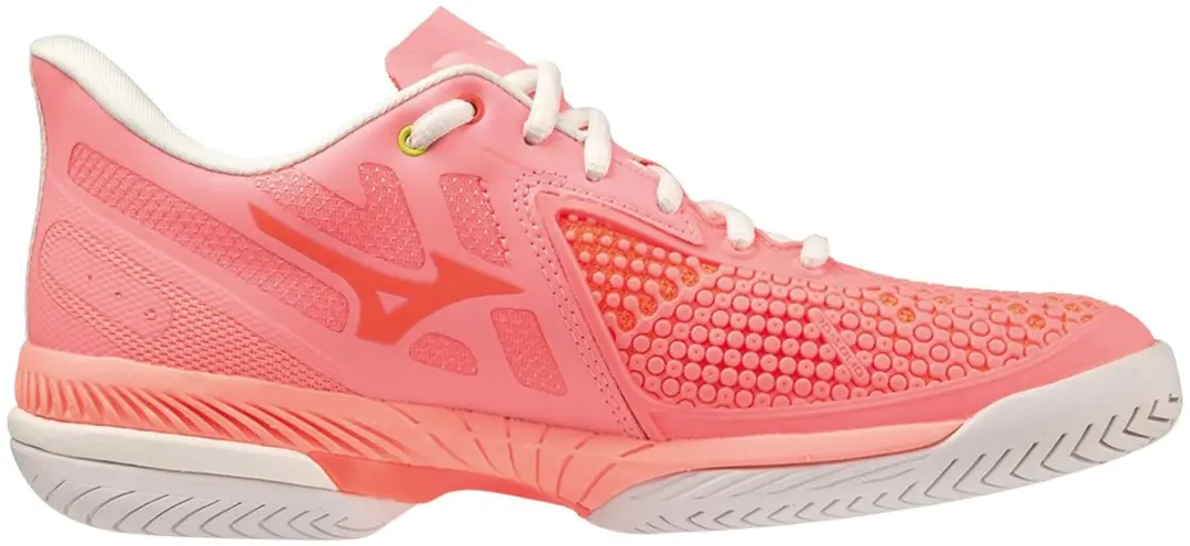 Mizuno Wave Exceed Tour Tennisschoenen Dames 37 - Roze/Geel/Wit