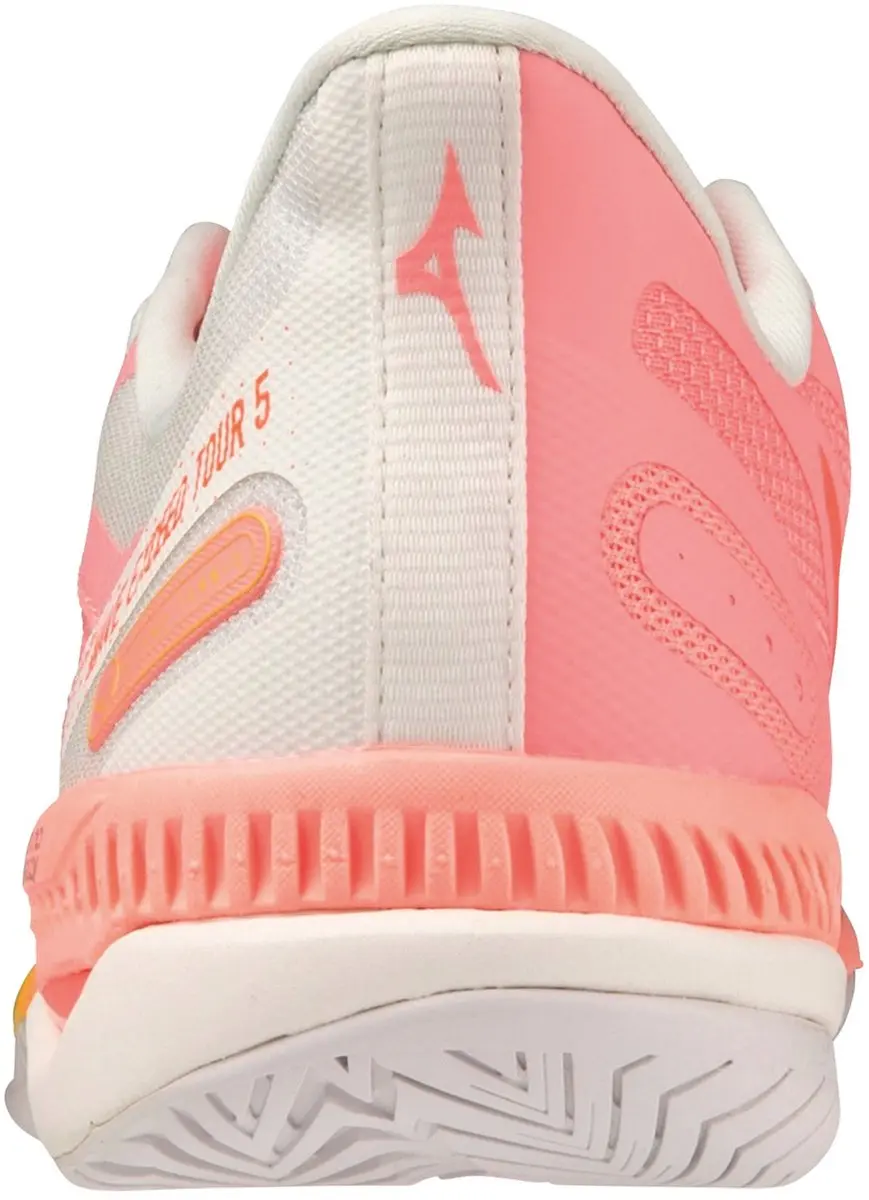 Mizuno Wave Exceed Tour Tennisschoenen Dames 37 - Roze/Geel/Wit