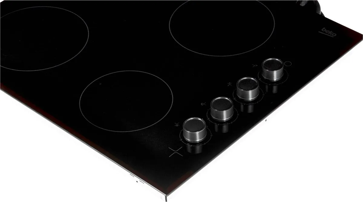 Beko HIC64100 Keramische Kookplaat - 4 Zones - Zwart