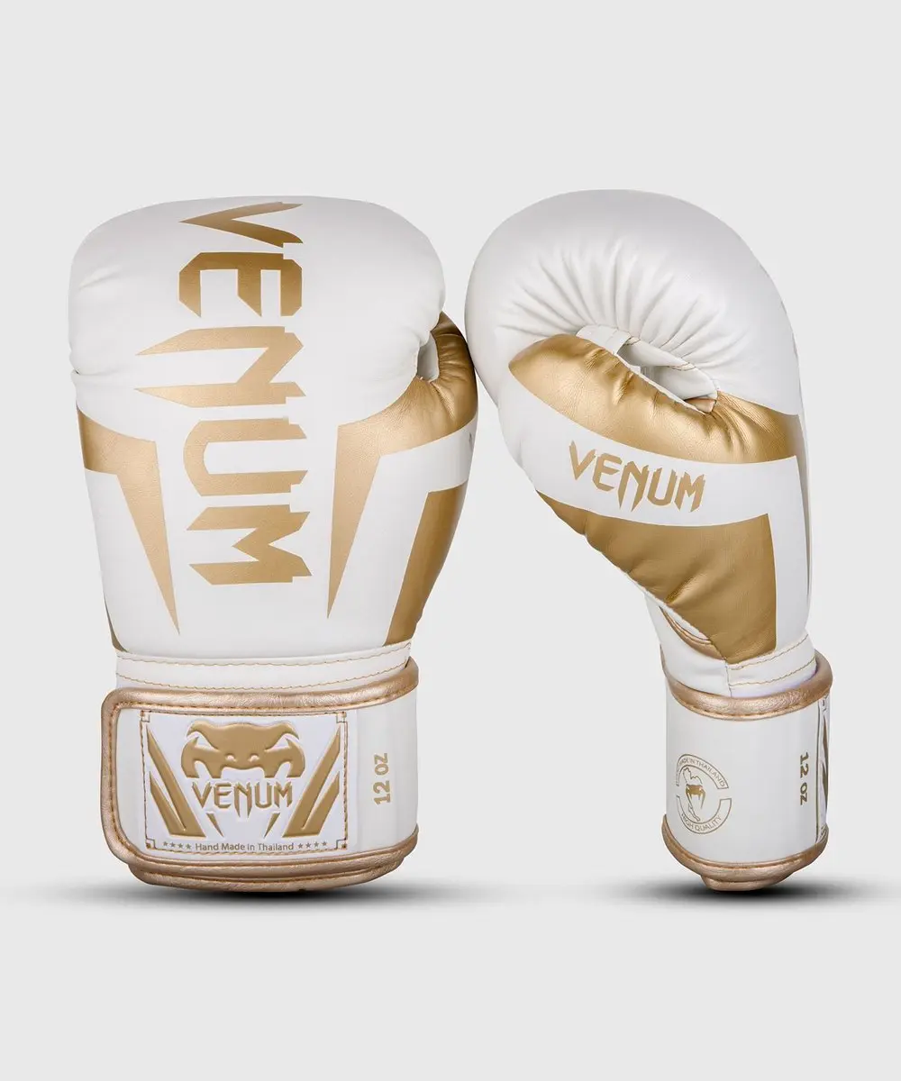 Venum Elite Bokshandschoenen 12 oz - Wit/Goud