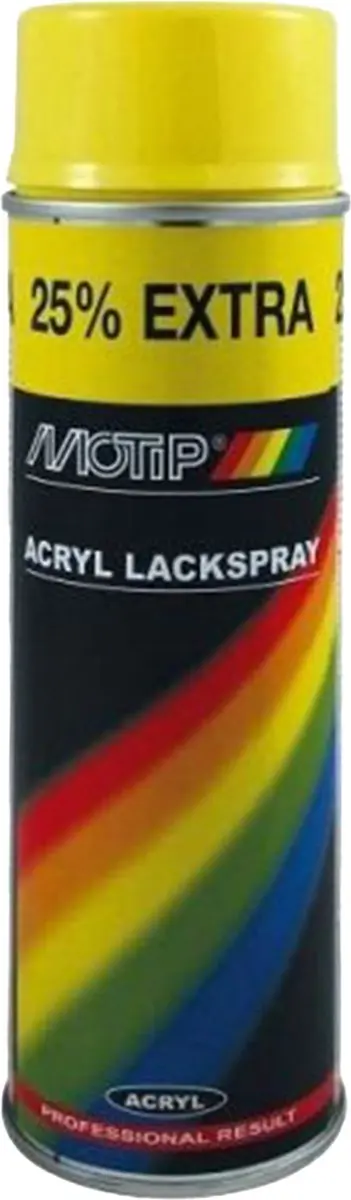 Motip RAL 1018 Acryl Spuitbus 500ml - Meerkleurig