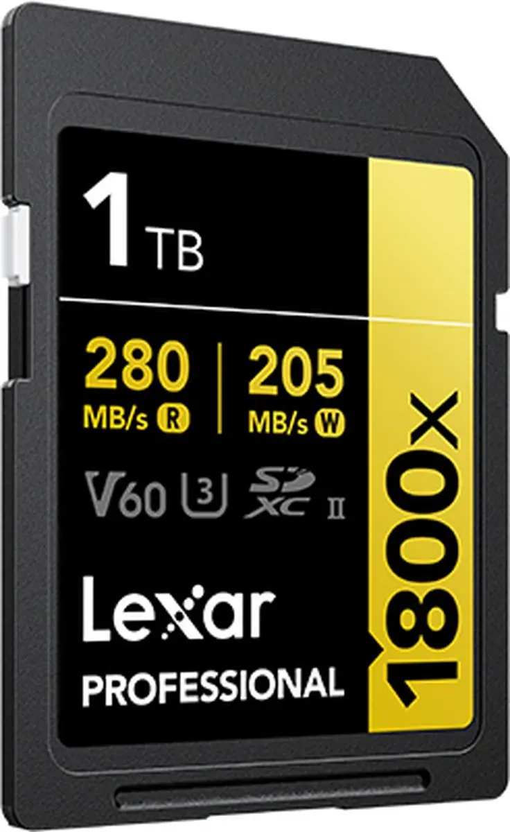 Lexar SD Pro Gold Series UHS-II 1800x 1TB - 270MB/s Lezen