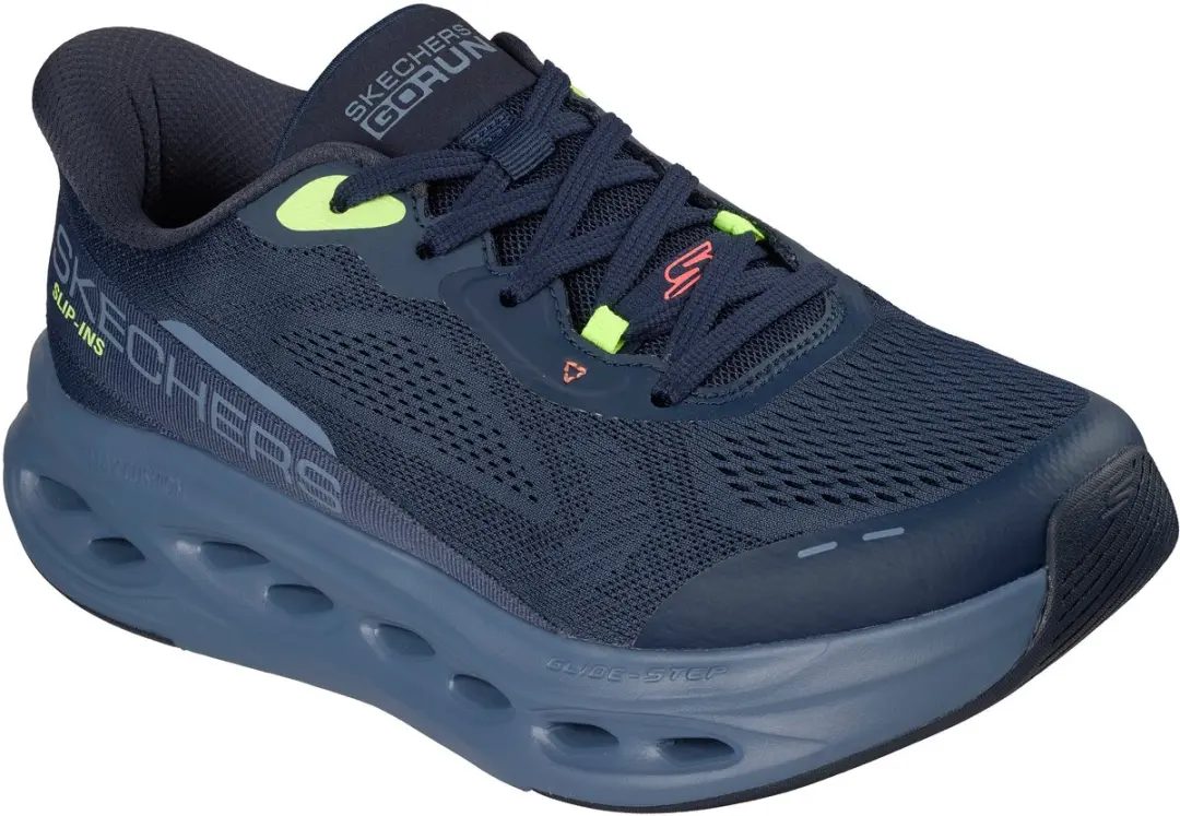 Skechers Max Cushioning Glide-Step Heren Sportschoenen - Donkerblauw