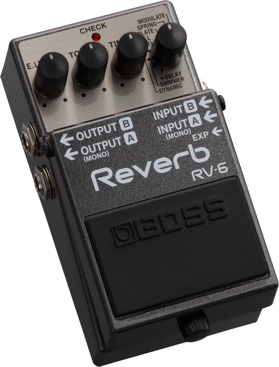 BOSS RV-6 Reverb Pedaal - Zwart - afbeelding 2 van 2