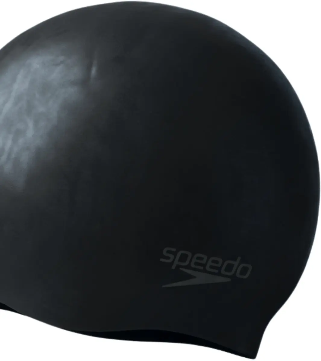 Speedo Plain Moulded Silicone Junior Badmuts - Zwart - afbeelding 6 van 6