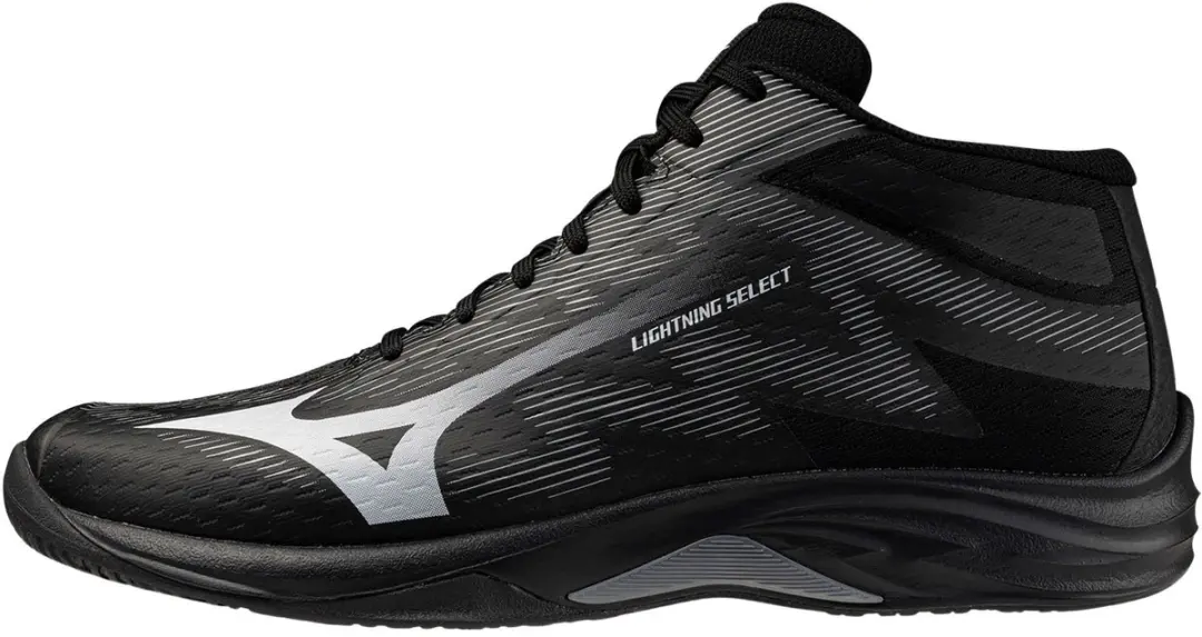 Mizuno Lightning Select Mid Indoor Schoenen 47 - Zwart/Zilver