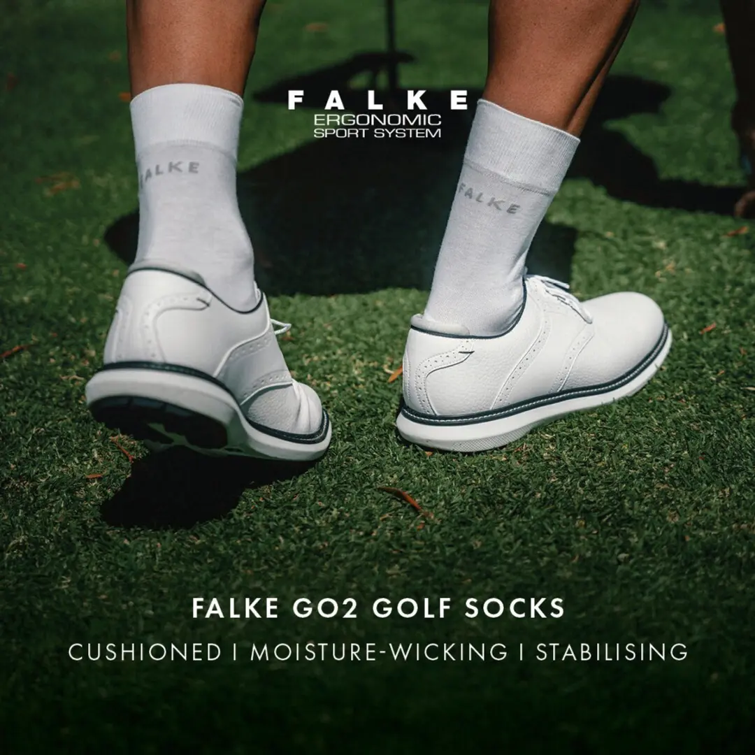 Falke GO2 Golfsokken Heren - Maat 44-45 - Zwart