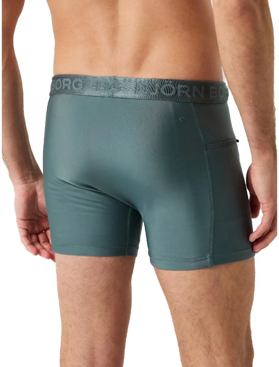 Björn Borg Stretch Swim Shorts - XL - Groen/Blauw