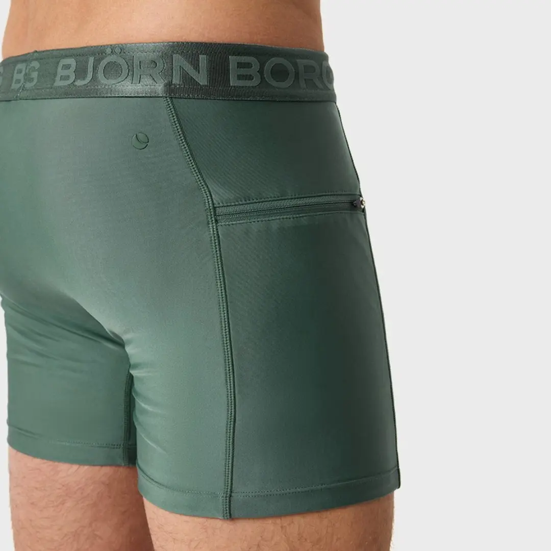 Björn Borg Stretch Swim Shorts - XL - Groen/Blauw