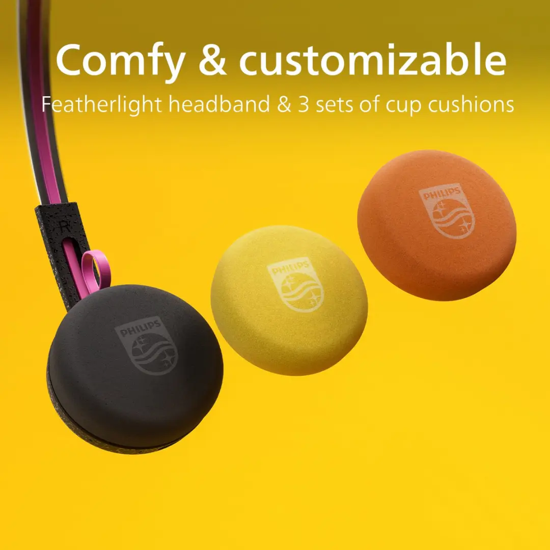 Philips TAMS1 TAMS1BK/00 Draadloze On-Ear Koptelefoon - 26 Uur - Zwart - afbeelding 4 van 6