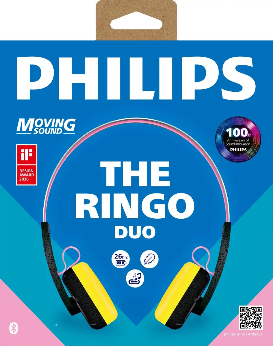 Philips TAMS1 TAMS1BK/00 Draadloze On-Ear Koptelefoon - 26 Uur - Zwart - afbeelding 6 van 6