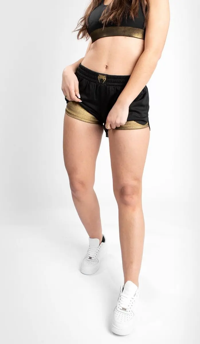 Venum Lightning 2 Training Short Dames - S - Zwart/Goud - afbeelding 6 van 6