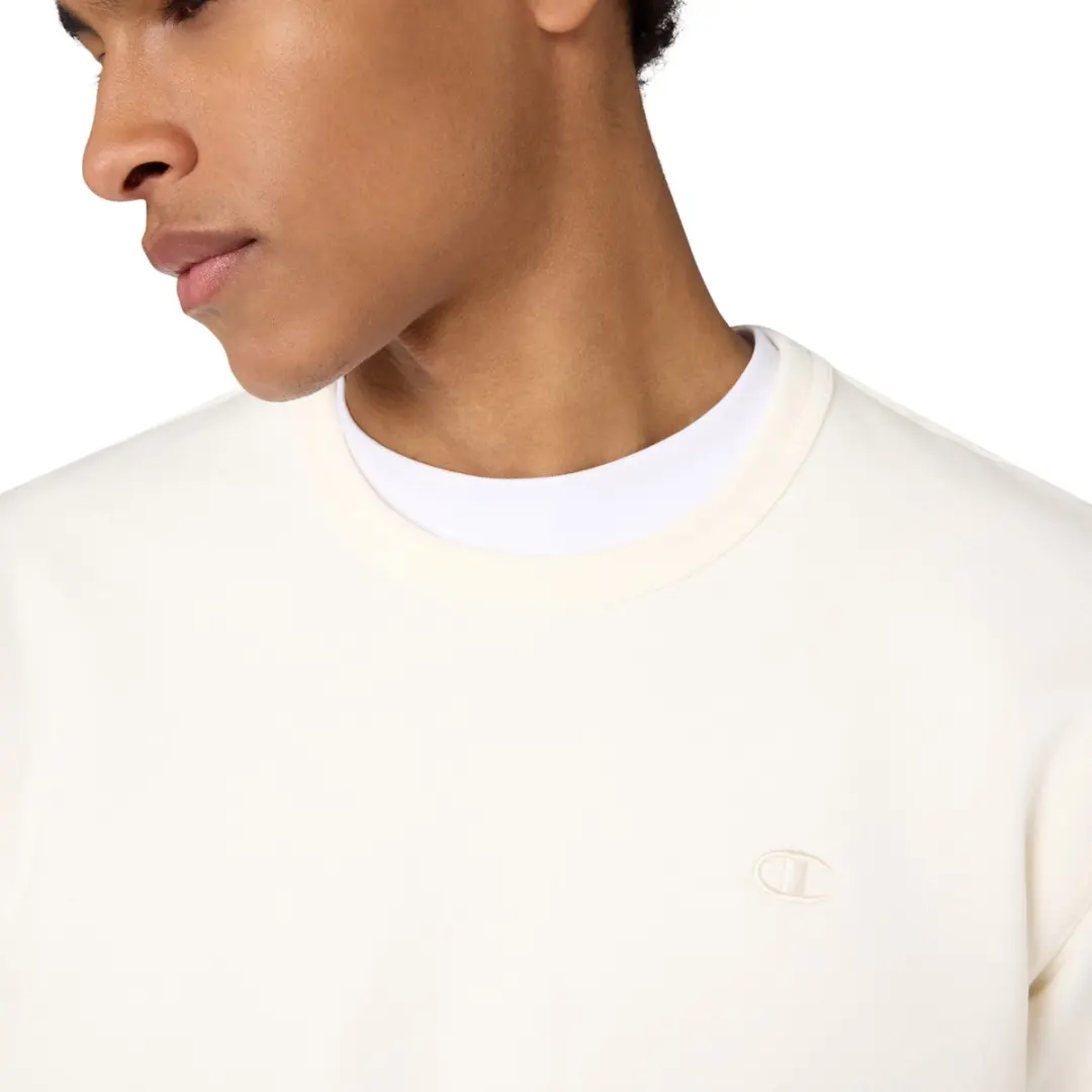 Champion Heren Crewneck Sweatshirt Beige - Maat M