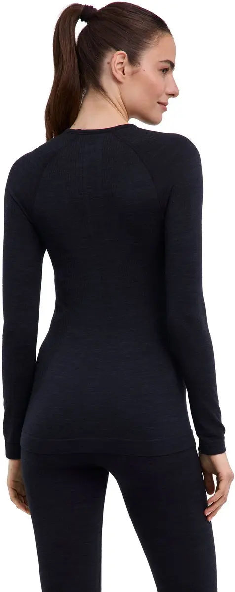 Falke Wool-Tech Longsleeve Dames - L - Zwart