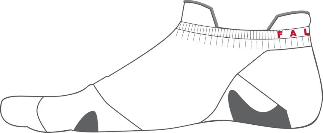 Falke RU5 Race Invisible Heren Hardloopsokken - Wit - Maat 44-45