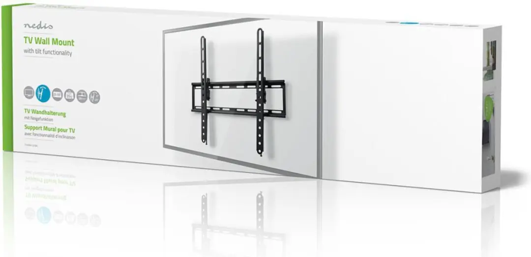 Nedis TVWM1131BK Kantelbare TV-muurbeugel 23-55" - 35kg - Zwart