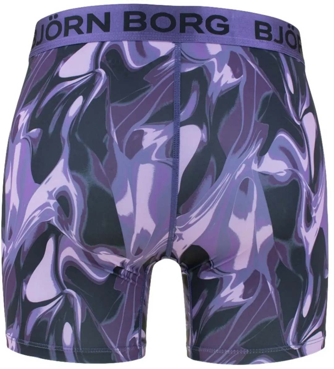 Björn Borg Heren Sports 3P Boxers Basic Print Paars & Zwart