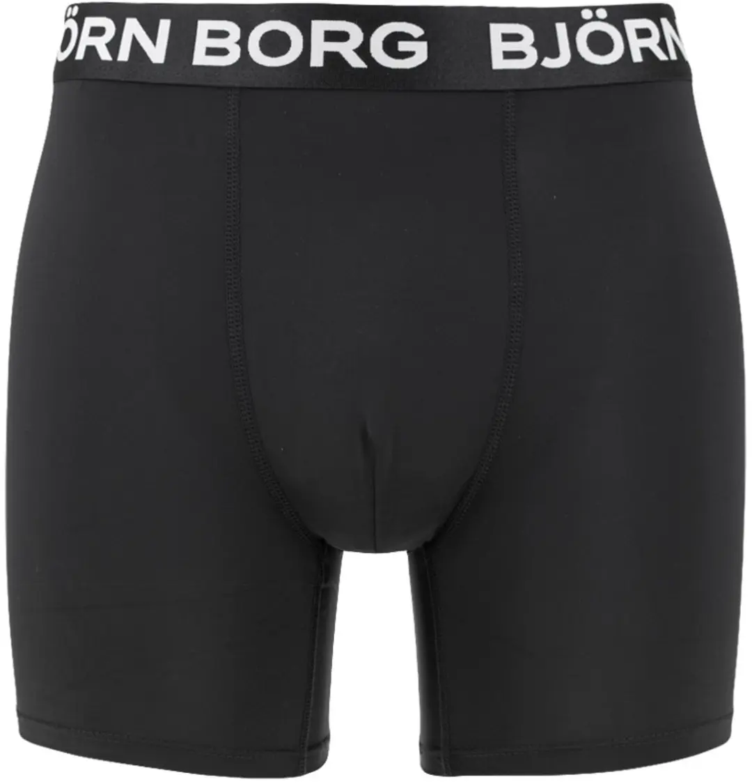 Björn Borg Heren Sports 3P Boxers Basic Print Paars & Zwart - afbeelding 6 van 6