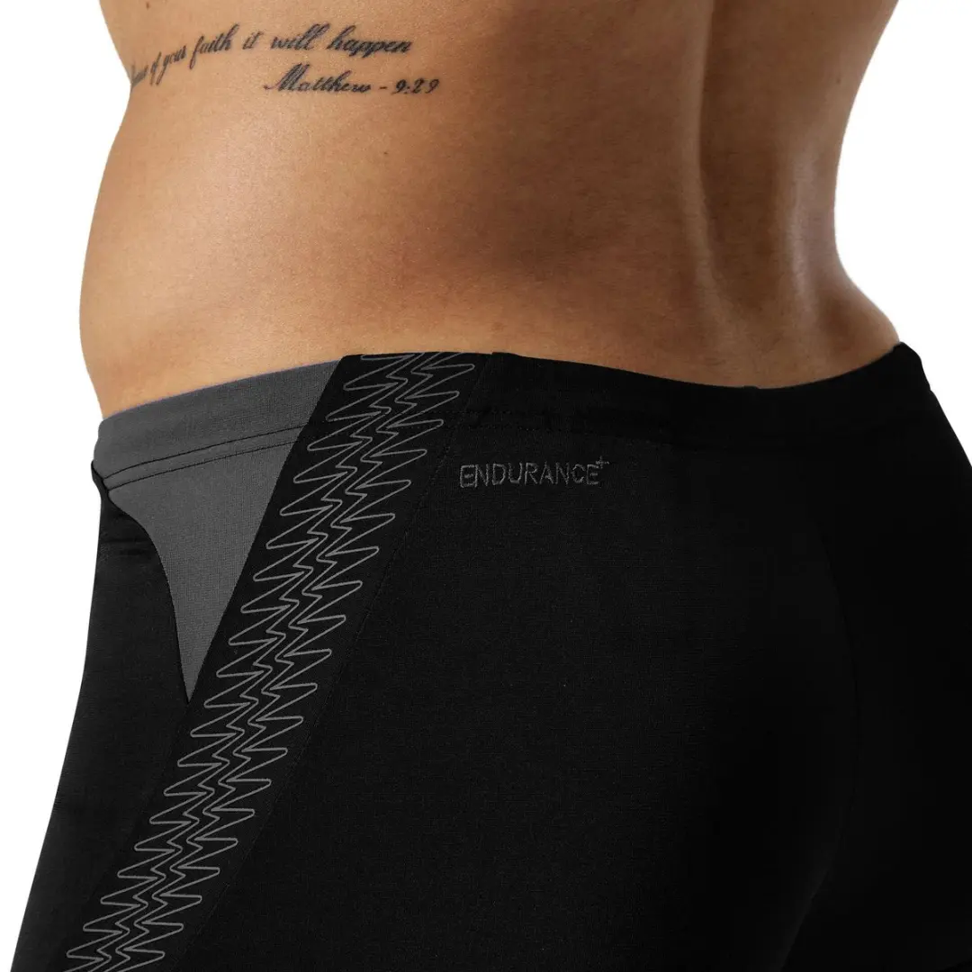 Speedo HyperBoom Splice Aquashort Heren Sportzwembroek M - Zwart/Grijs