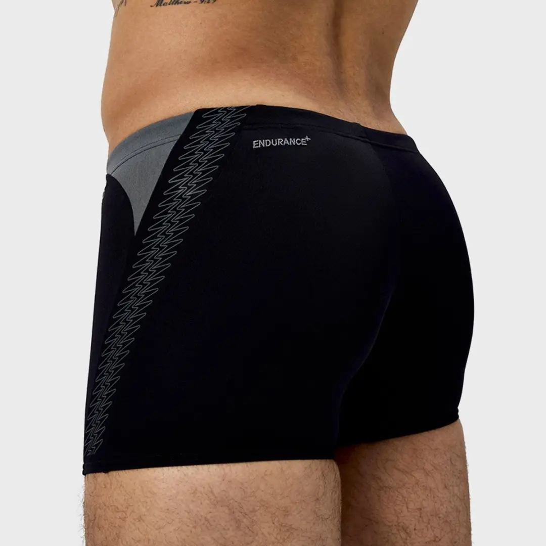 Speedo HyperBoom Splice Aquashort Heren Sportzwembroek M - Zwart/Grijs
