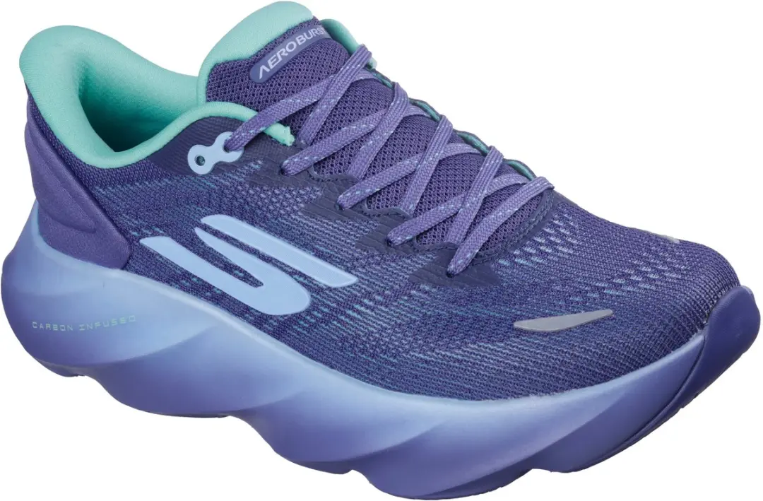 Skechers SKX AERO BURST Dames Sportschoenen - Periwinkle/Aqua - afbeelding 6 van 6