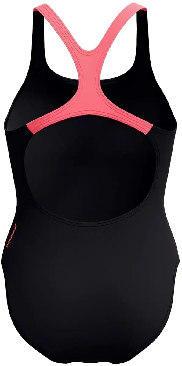 Speedo Medley Logo 1 Piece Dames Sportbadpak - Zwart/Oranje