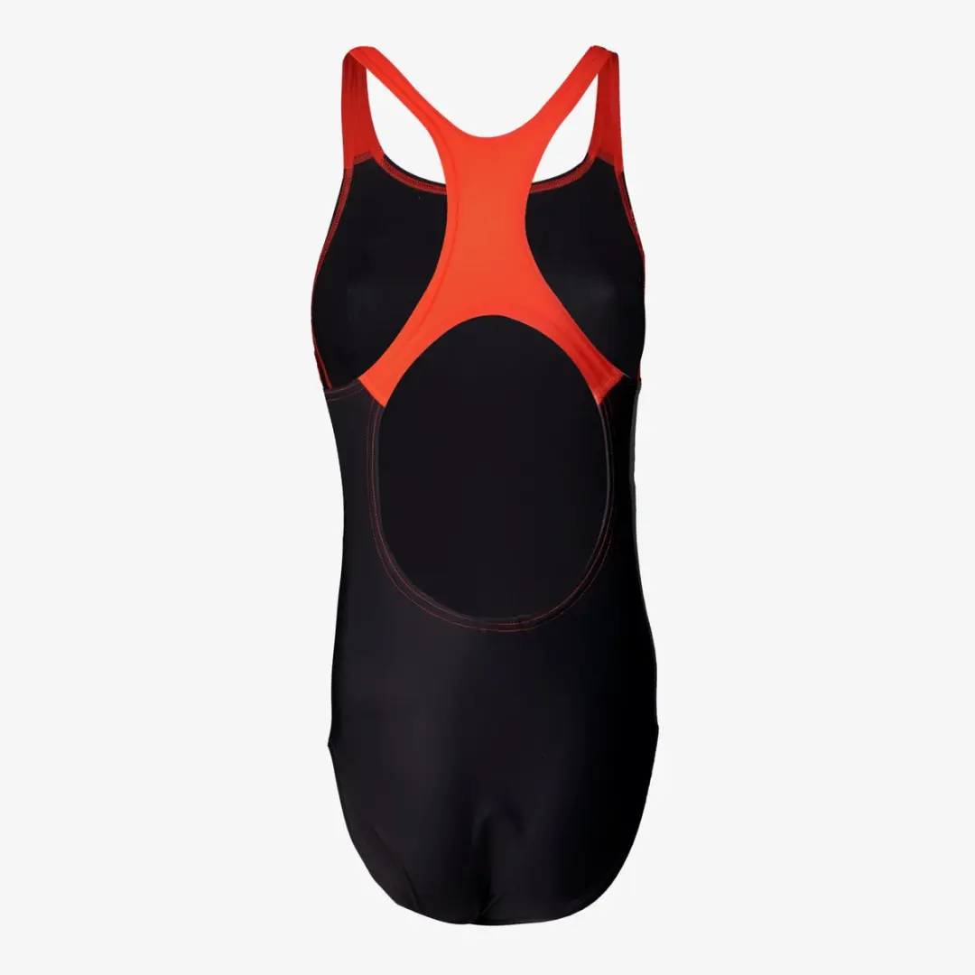 Speedo Medley Logo 1 Piece Dames Sportbadpak - Zwart/Oranje