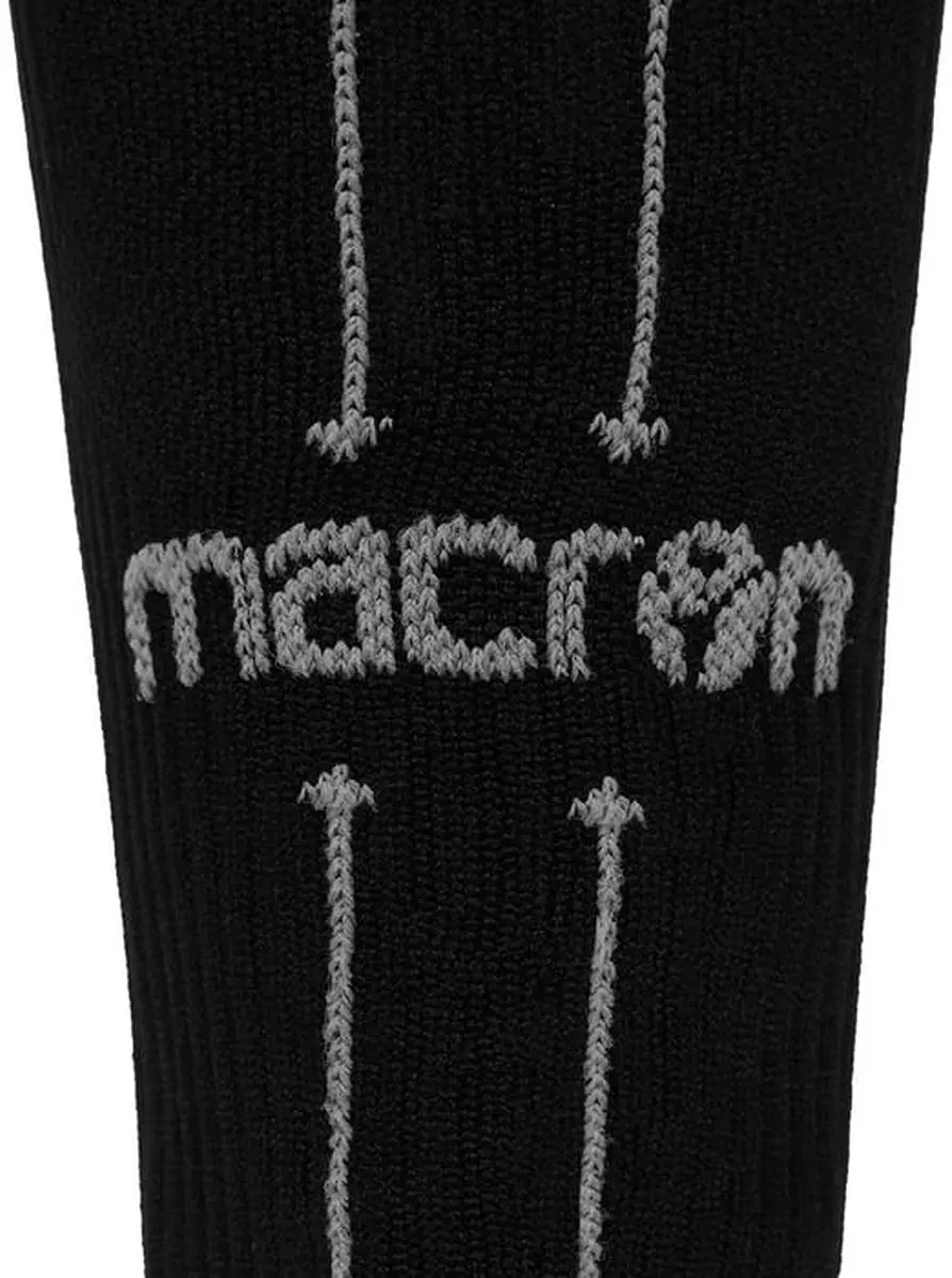 Macron Endurance Loopsokken 39/42 - Zwart/Grijs