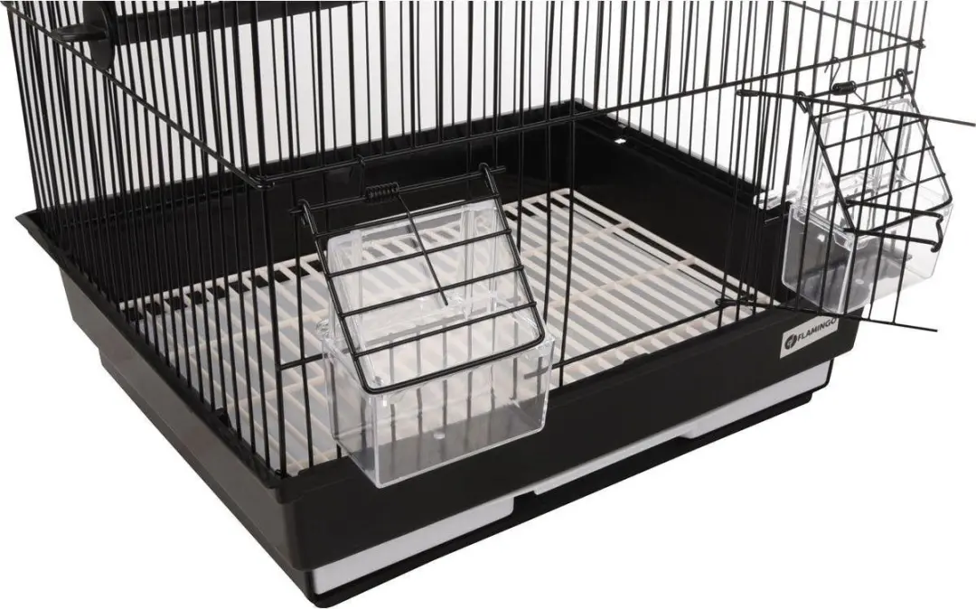 Flamingo Alor Vogelkooi - Zwart - 34.5x28x48.5cm