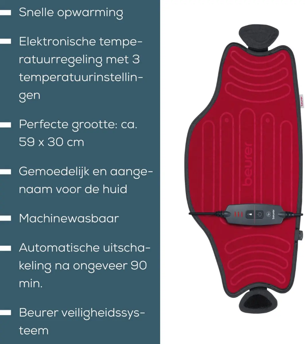 Beurer HK 55 EasyFix Elektrisch Warmtekussen - 3 Warmtestanden - afbeelding 6 van 6