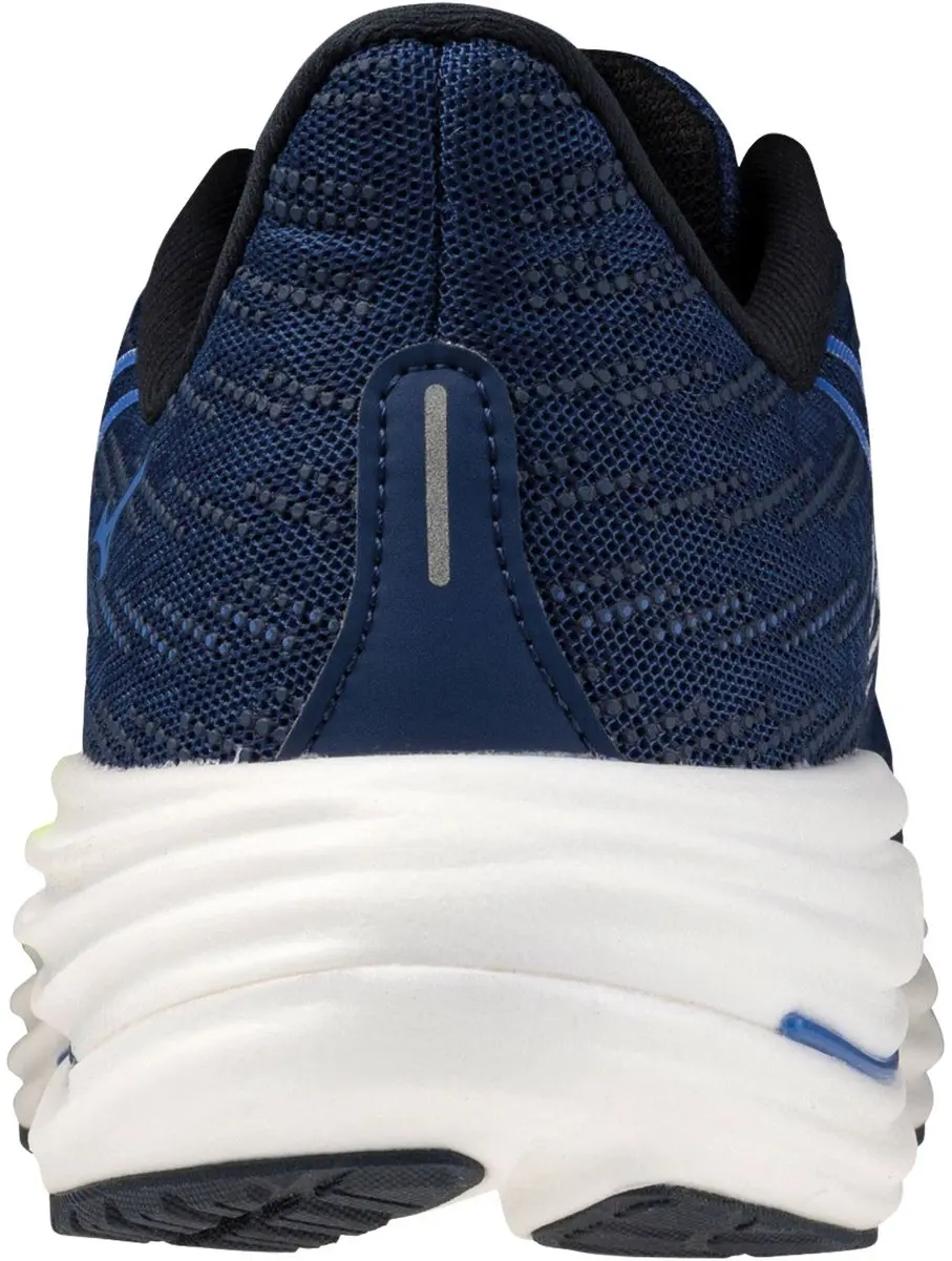 Mizuno Wave Rider 29 Heren Hardloopschoenen 42.5 - Donkerblauw/Wit/Geel